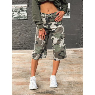 Bermuda à motifs militaire Cathia - Kaki
