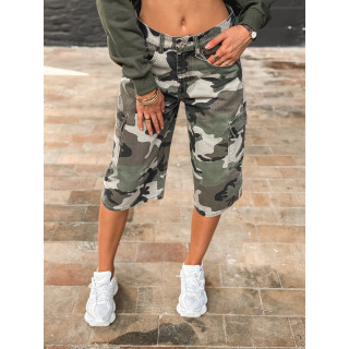 Bermuda à motifs militaire Cathia - Kaki