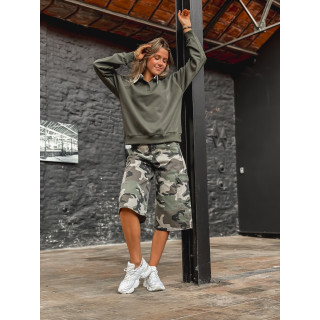 Bermuda à motifs militaire Cathia - Kaki