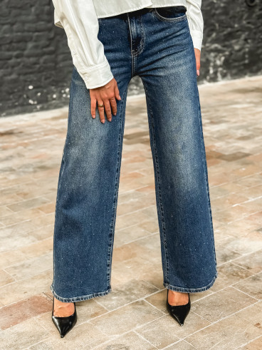 Jeans à strass Jeana - Bleu