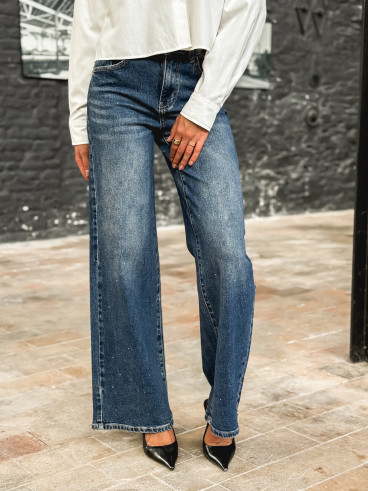 Jeans à strass Jeana - Bleu