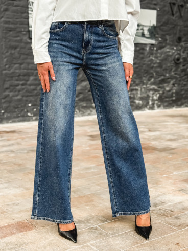 Jeans à strass Jeana - Bleu