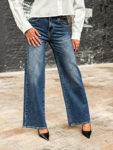 Jeans à strass Jeana - Bleu