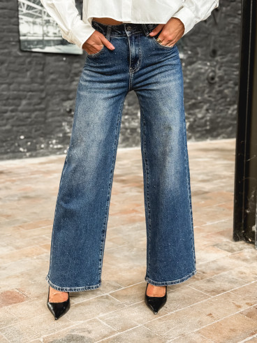 Jeans à strass Jeana - Bleu