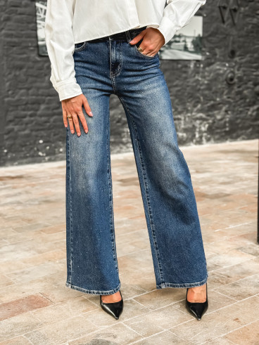 Jeans à strass Jeana - Bleu