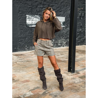 Crop veste Eulalie - Chocolat