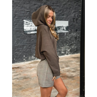 Crop veste Eulalie - Chocolat