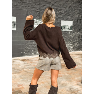 Pull Milanya - Chocolat