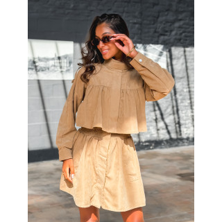 Robe courte Kenna - Beige sable