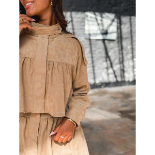 Robe courte Kenna - Beige sable