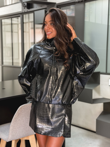 Veste à motifs Alexandrie - Noir