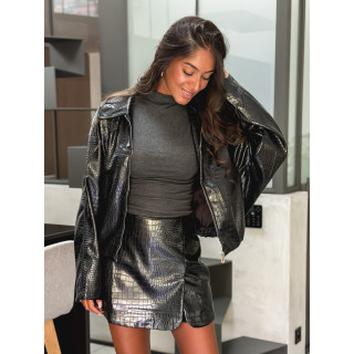 Veste à motifs Alexandrie - Noir