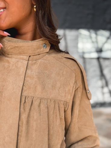 Robe courte Kenna - Beige sable