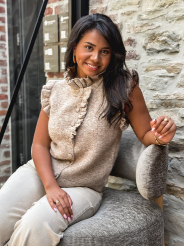 Gilet sans manches Romie - Taupe
