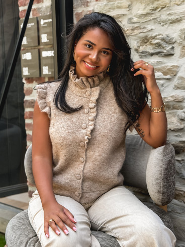 Gilet sans manches Romie - Taupe