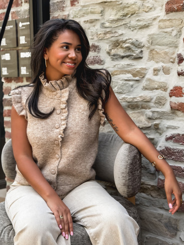 Gilet sans manches Romie - Taupe