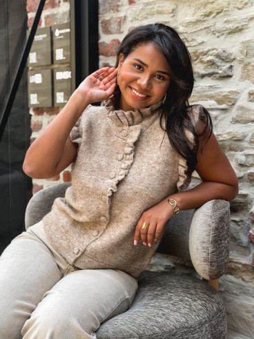 Gilet sans manches Romie - Taupe