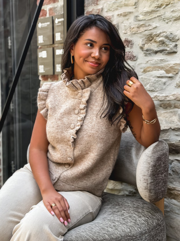Gilet sans manches Romie - Taupe