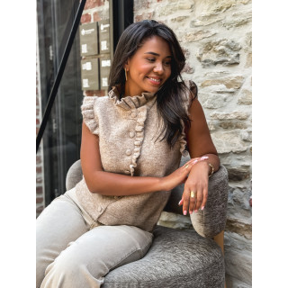 Gilet sans manches Romie - Taupe