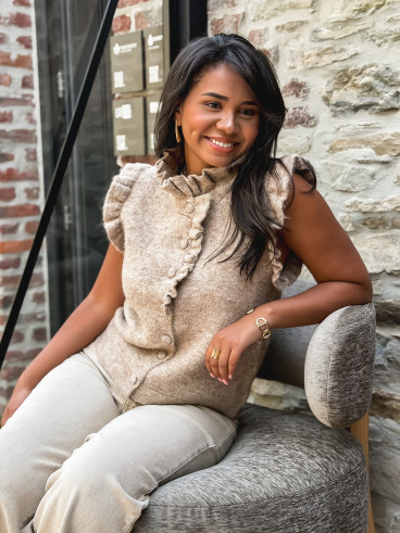 Gilet sans manches Romie - Taupe