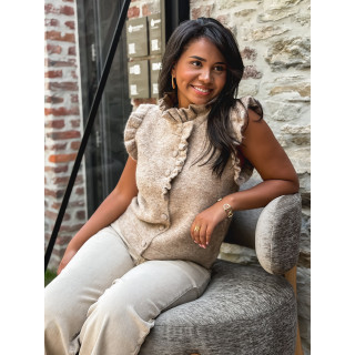 Gilet sans manches Romie - Taupe