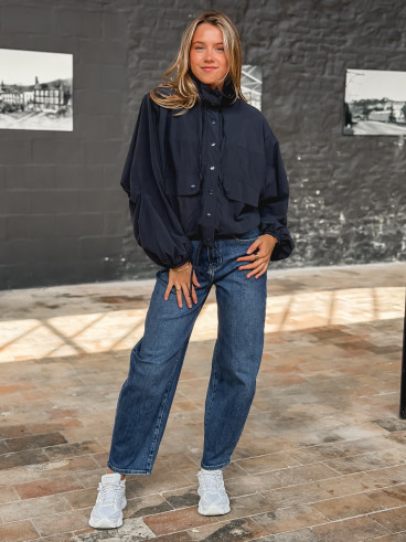 Veste courte Iliana - Bleu marine