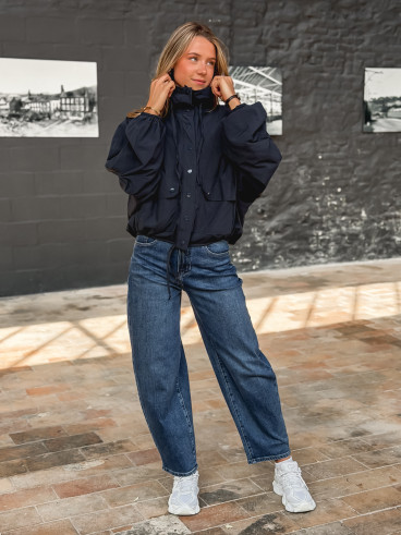 Veste courte Iliana - Bleu marine