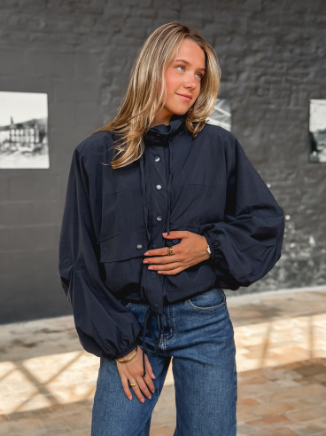 Veste courte Iliana - Bleu marine