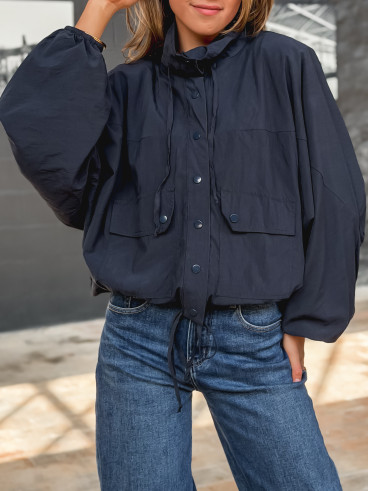 Veste courte Iliana - Bleu marine