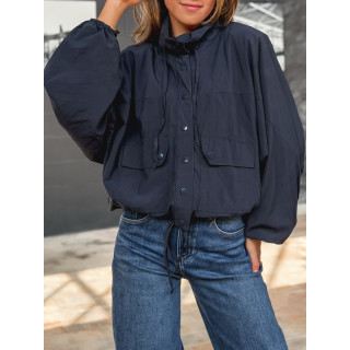 Veste courte Iliana - Bleu marine