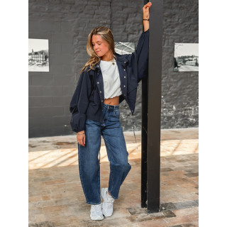 Veste courte Iliana - Bleu marine