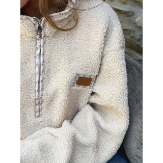 Pull en teddy Avia - Beige