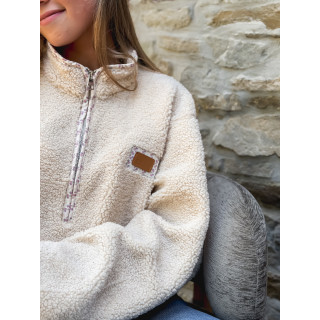 Pull en teddy Avia - Beige