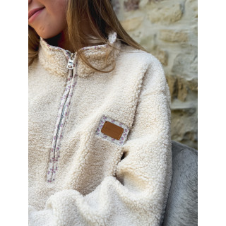 Pull en teddy Avia - Beige