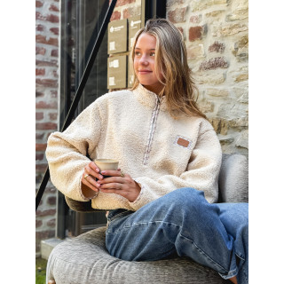 Pull en teddy Avia - Beige