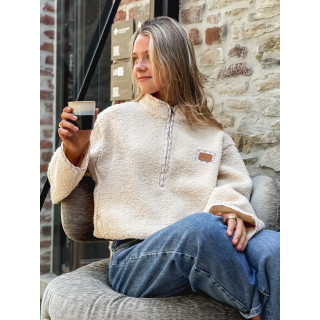 Pull en teddy Avia - Beige