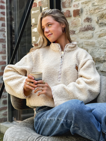 Pull en teddy Avia - Beige Pull en teddy Avia - Beige