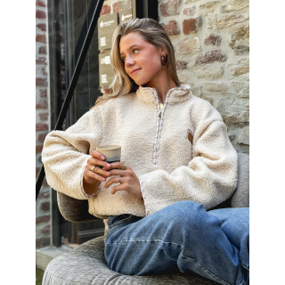 Pull en teddy Avia - Beige