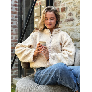 Pull en teddy Avia - Beige