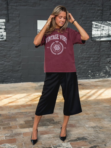 T-shirt "Vintage vibes" - Bordeaux T-shirt "Vintage vibes" - Bordeaux