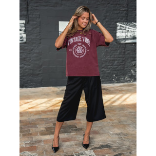 T-shirt "Vintage vibes" - Bordeaux