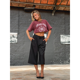 T-shirt "Vintage vibes" - Bordeaux