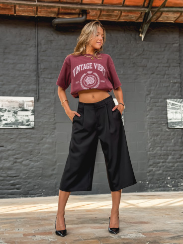 T-shirt "Vintage vibes" - Bordeaux T-shirt "Vintage vibes" - Bordeaux