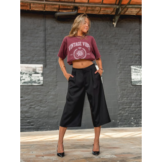 T-shirt "Vintage vibes" - Bordeaux