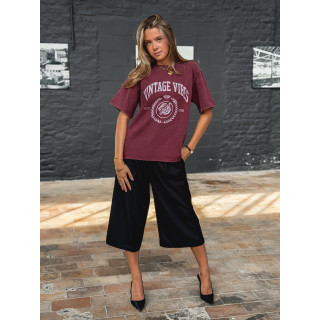 T-shirt "Vintage vibes" - Bordeaux