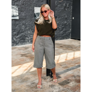 Pull fin sans manches Laélia - Kaki