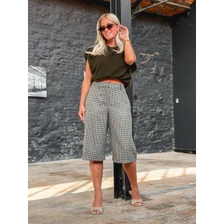 Pull fin sans manches Laélia - Kaki