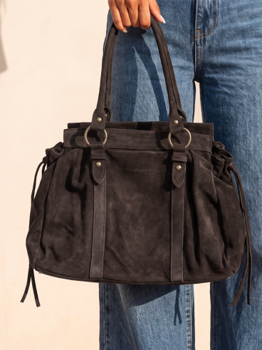 Sac en suédine Bertha - Chocolat