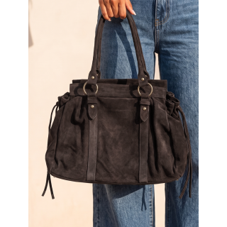Sac en suédine Bertha - Chocolat