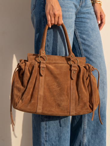 Sac en suédine Bertha - Camel
